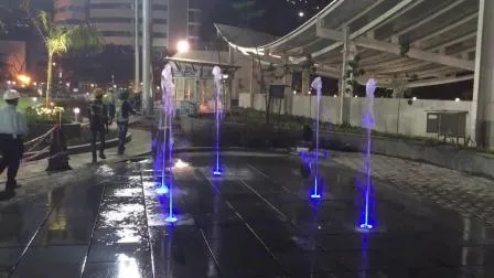 Center City Dekorativer Trockenbodenbrunnen für den Außenbereich mit Lichtern